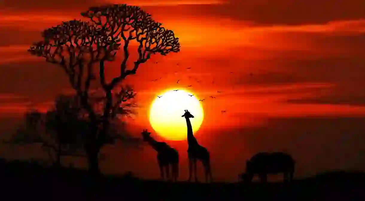 A typical African sunset