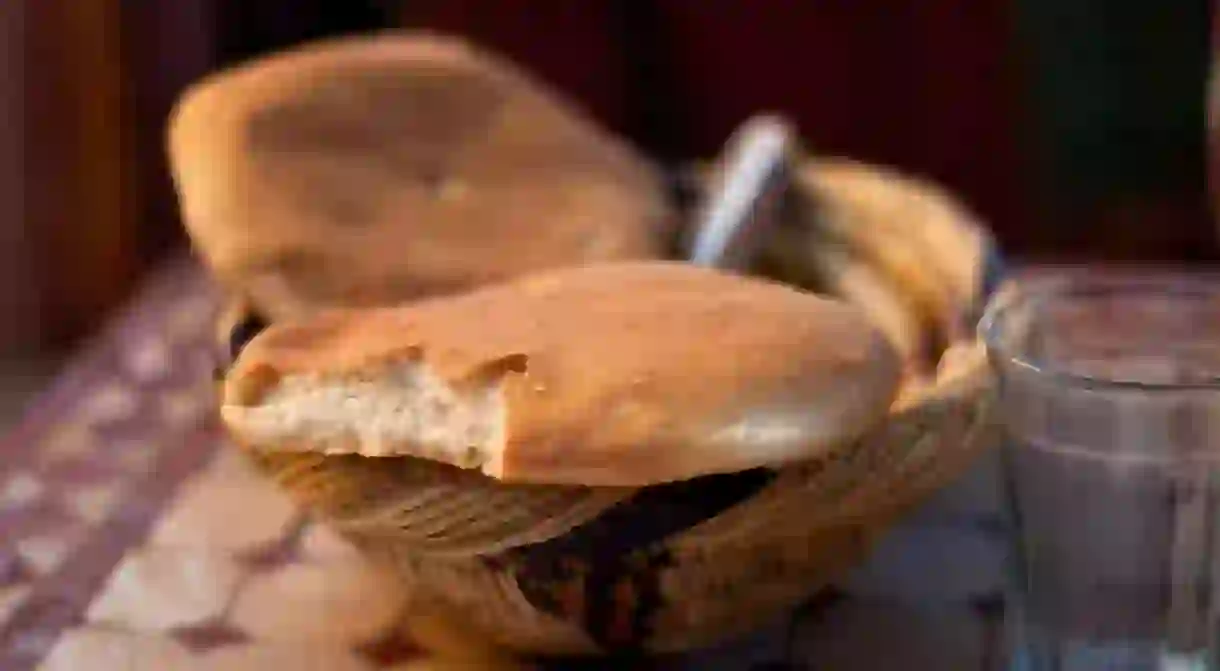 Khobz, a common type of Moroccan bread