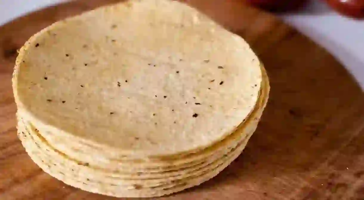 Homemade corn tortillas are the best!