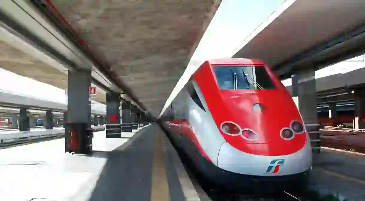 A Frecciarossa train operated by Trenitalia