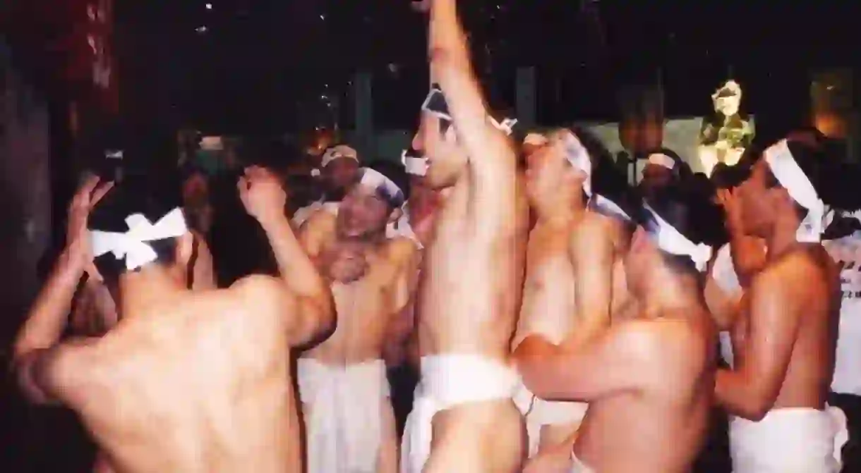 The Hadaka Matsuri or Naked Festival in Japan