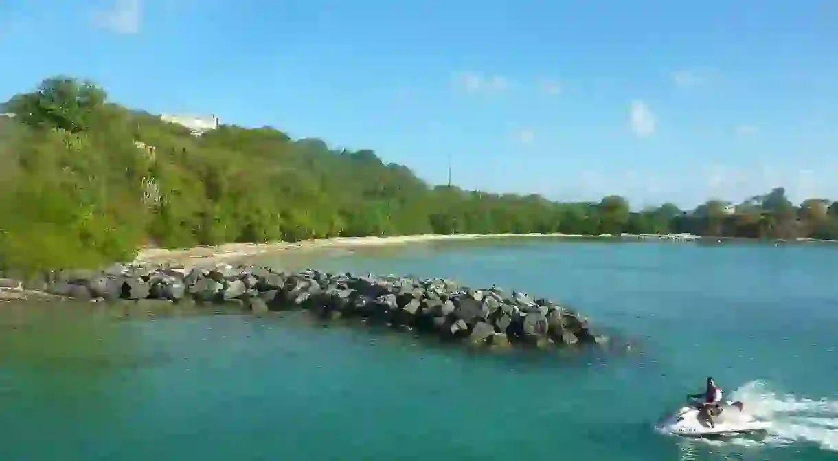 Jet skiing around Culebra