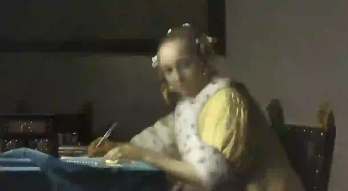 Johannes Vermeer, Lady Writing, c.1665-7