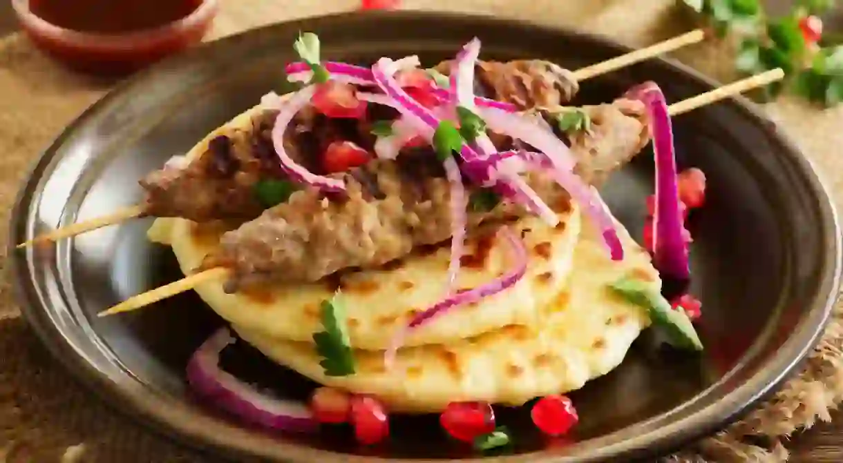 Lamb Kebab with Homemade Flatbread