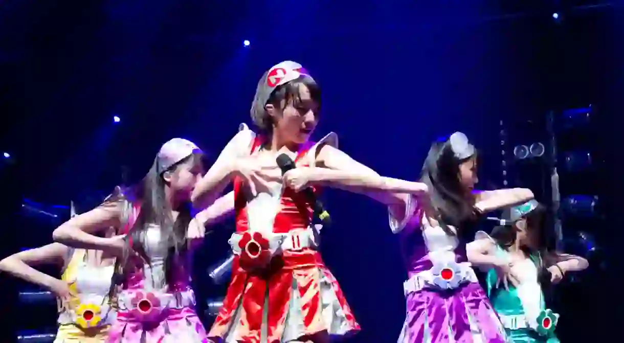 Idol group Momoiro Clover Z performs