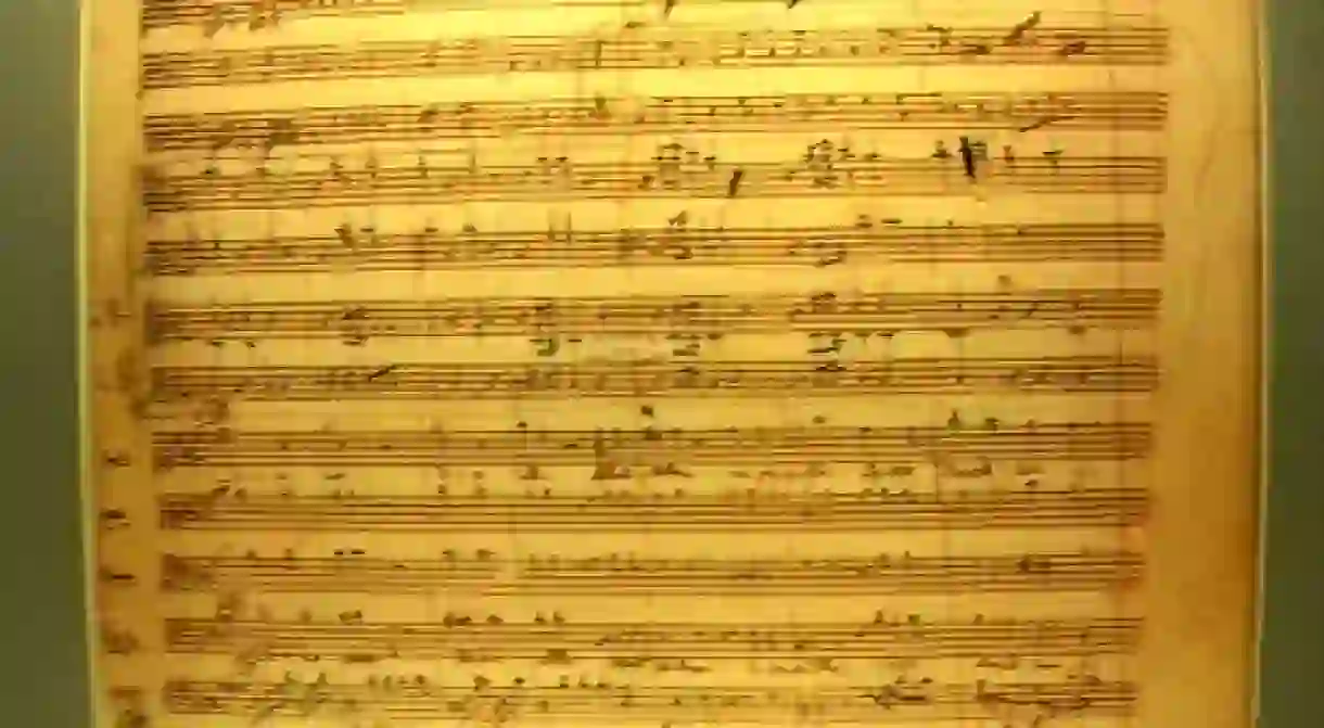 Requiem Mass in D minor in Mozarts own handwriting