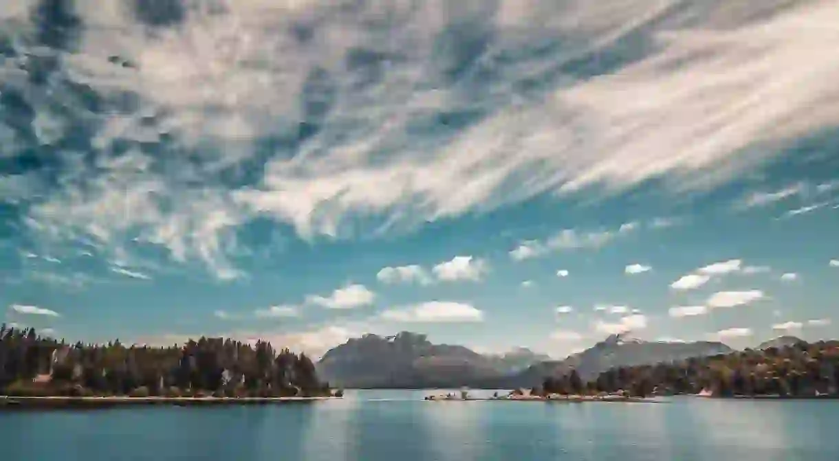 Lake Nahuel Huapi, one of the lakes that form a part of the Seven Lakes route