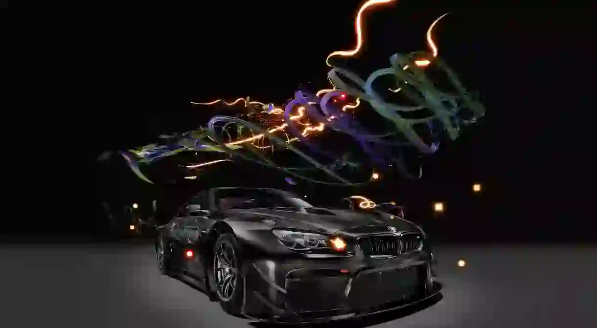 Cao Fei, BMW Art Car #18 (detail, still). Augmented Reality