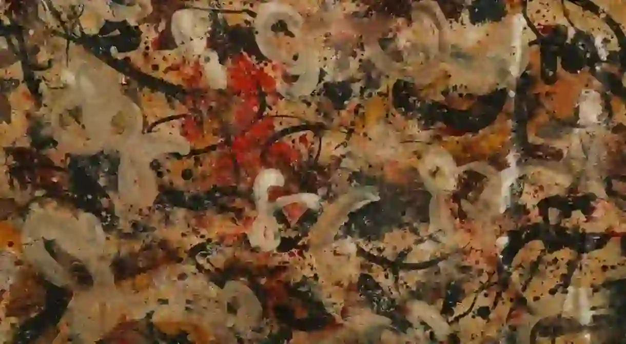 Detail of Jackson Pollock painting