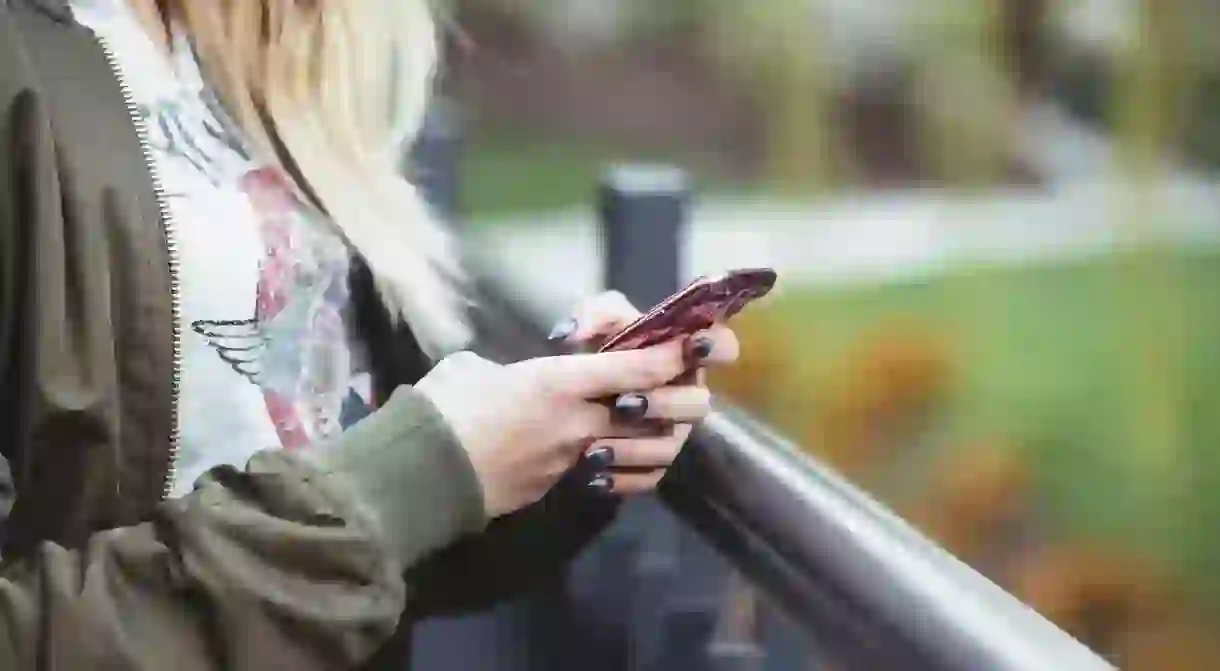 Girl with mobile