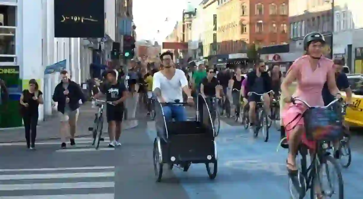 Bike traffic at Nørrebrogade