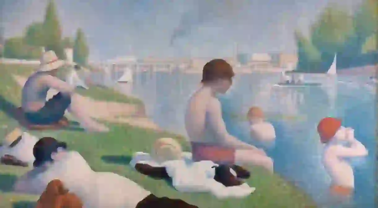 Bathers at Asnières by Georges Seurat