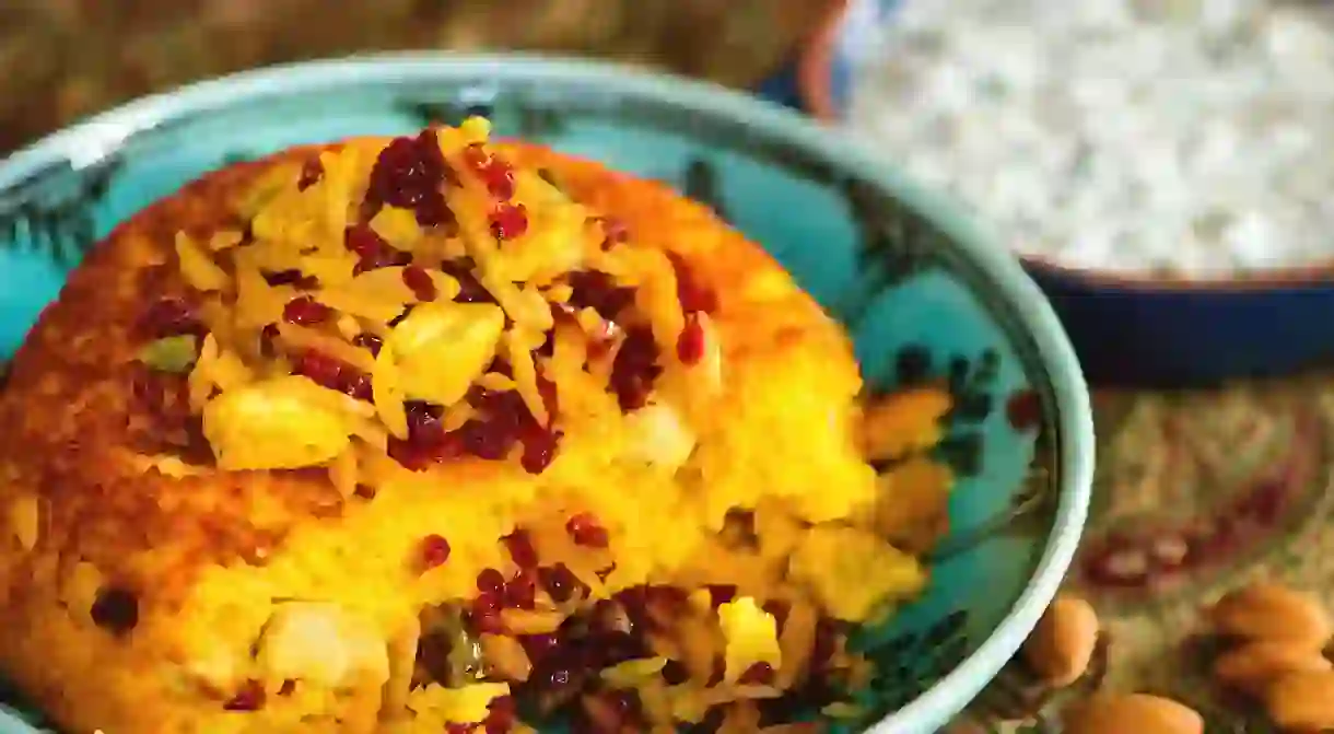 Tachin is a saffron-infused rice cake