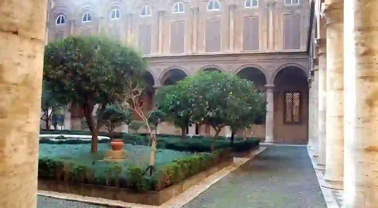 The Courtyard Inside Palazzo Doria Pamphilj