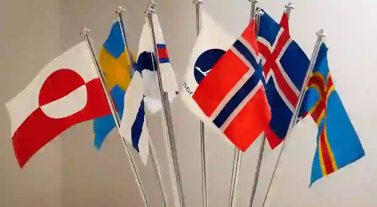 Flags of the Nordic countries