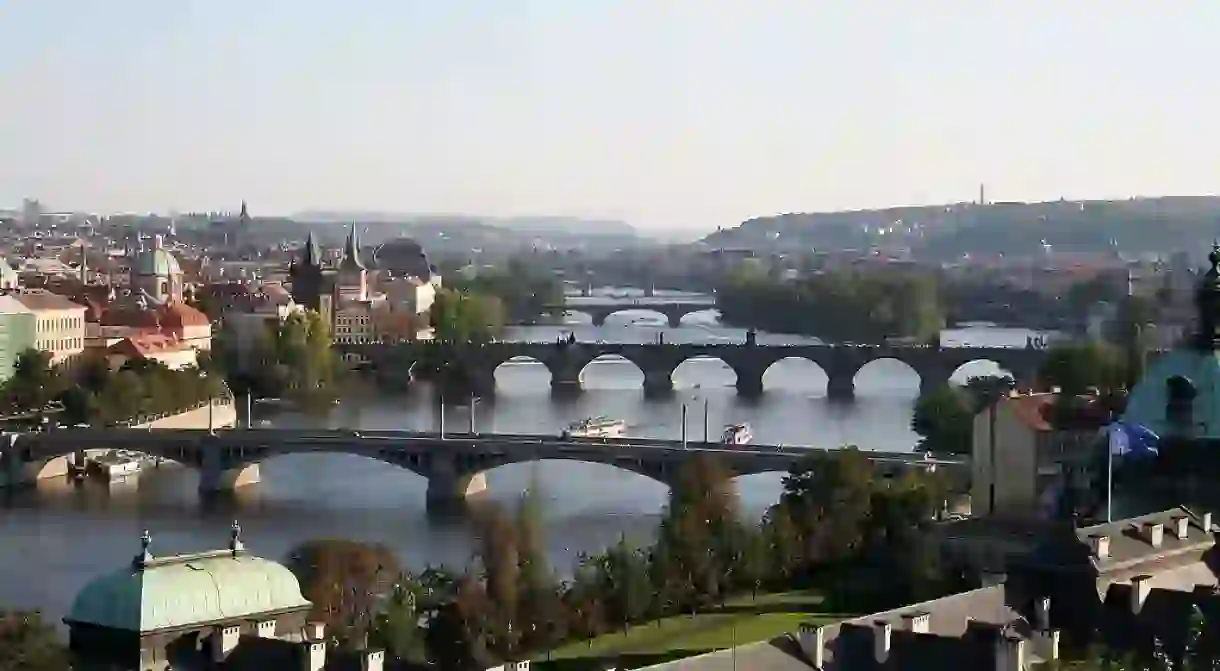 View of River Vltava in the city center