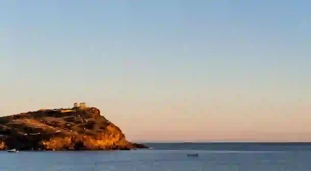 Cape Sounio in the distance