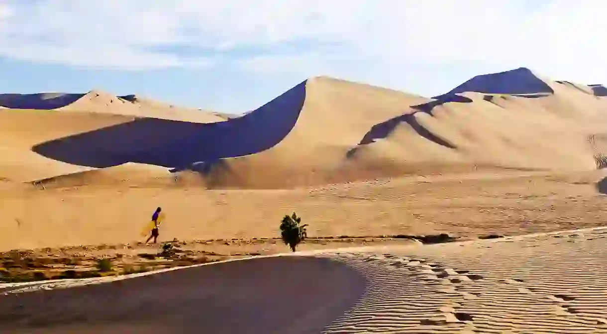 Sand dunes, Huacachina, Peru