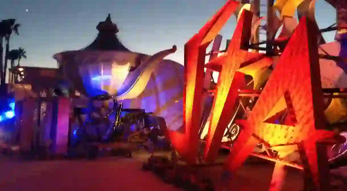 The Neon Museum at night