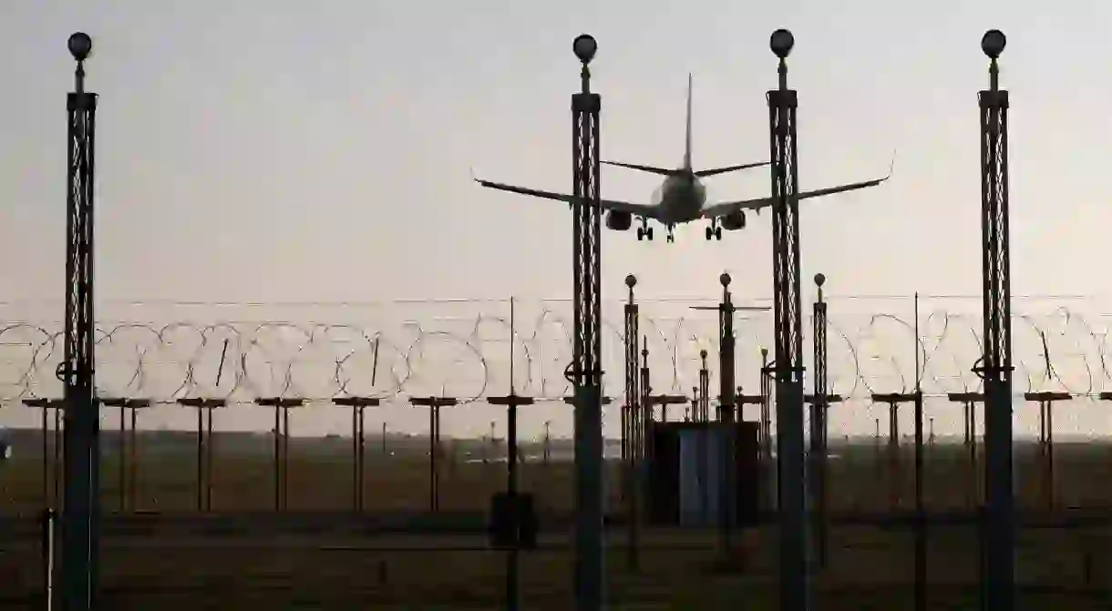 Plane landing