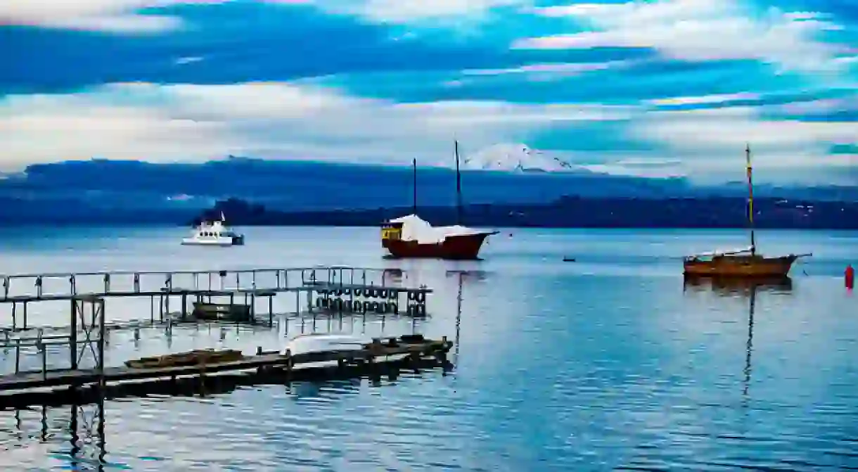 Boats on Lake Llanquihue I