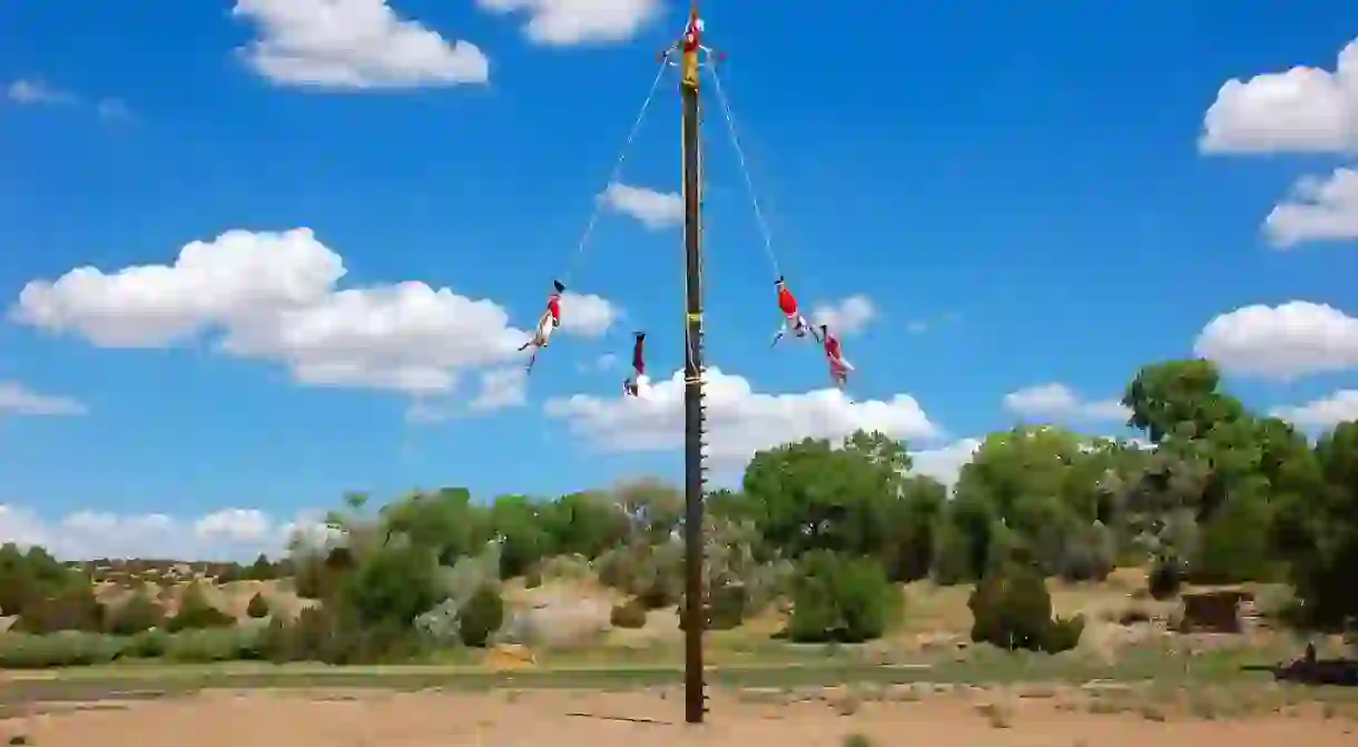 Which is most spectacular? The backdrop or the voladores?