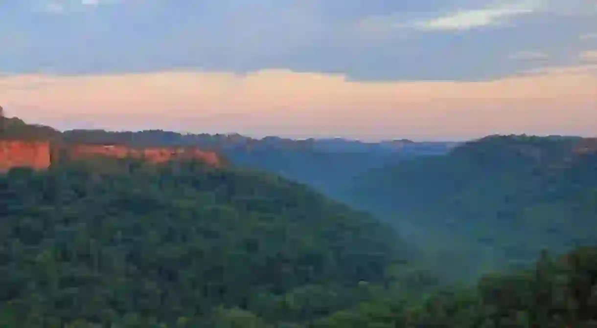 View from Chimney Top Rock at Red River Gorge