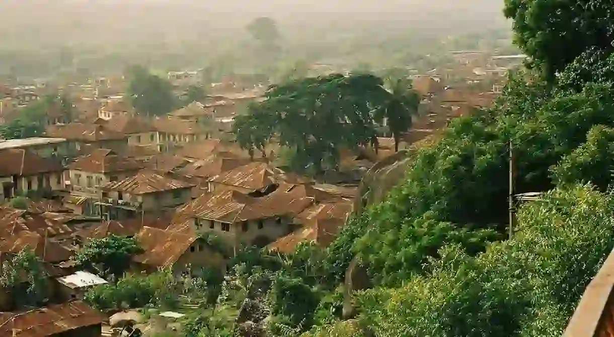 View of Abeokuta from Olumo Rock, Nigeria