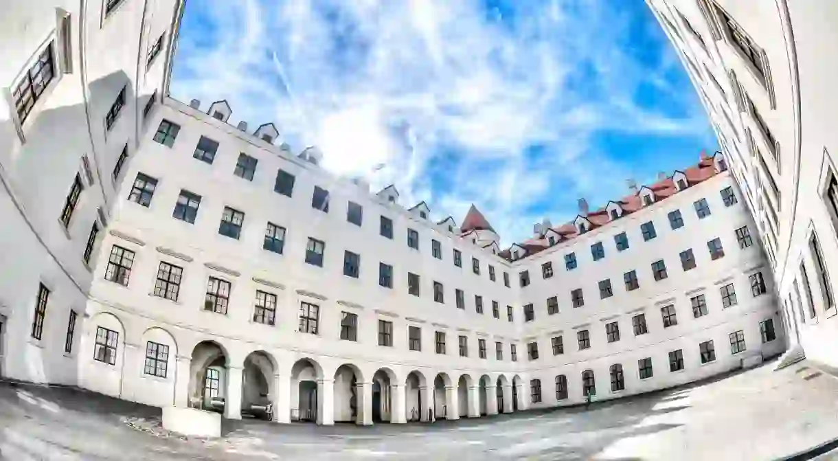 Bratislava Castles interior courtyard is often overlooked I