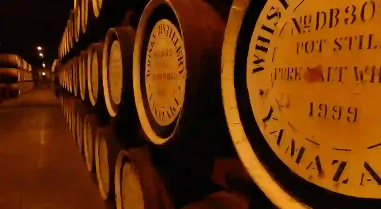 Suntory Whisky barrels