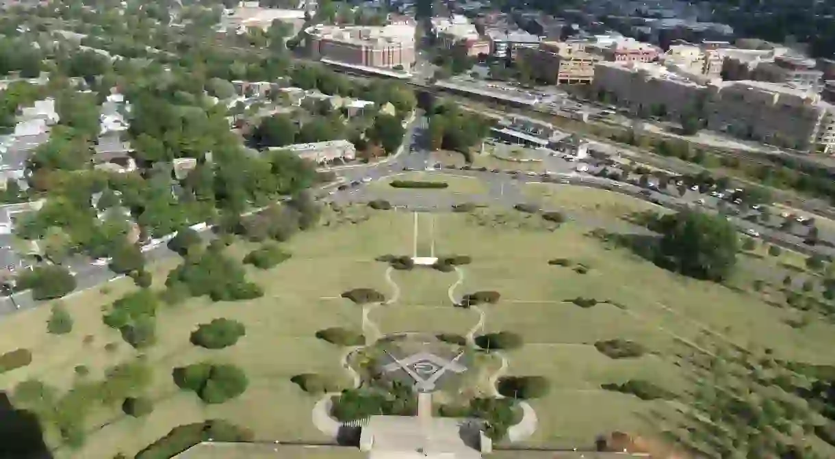 View from the top of the George Washington Masonic Memorial