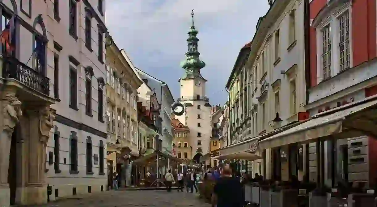 Street market in Bratislava