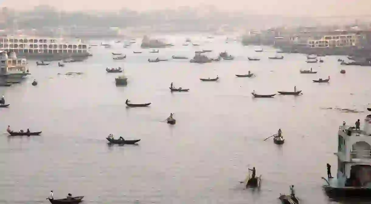 The Sadarghat Launch Terminal is the main port of Bangladesh’s capital city Dhaka