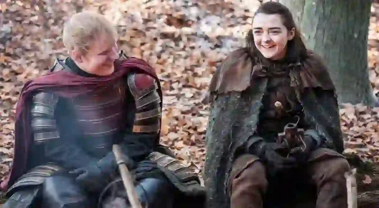 Ed Sheehan appears in a scene with Maise Williams in the Game of Thrones