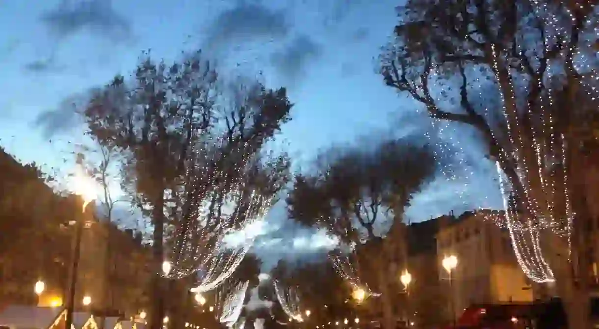 The iconic Cours Mirabeau in Aix en Provence