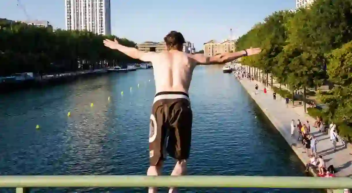 Jumping in the Canal │