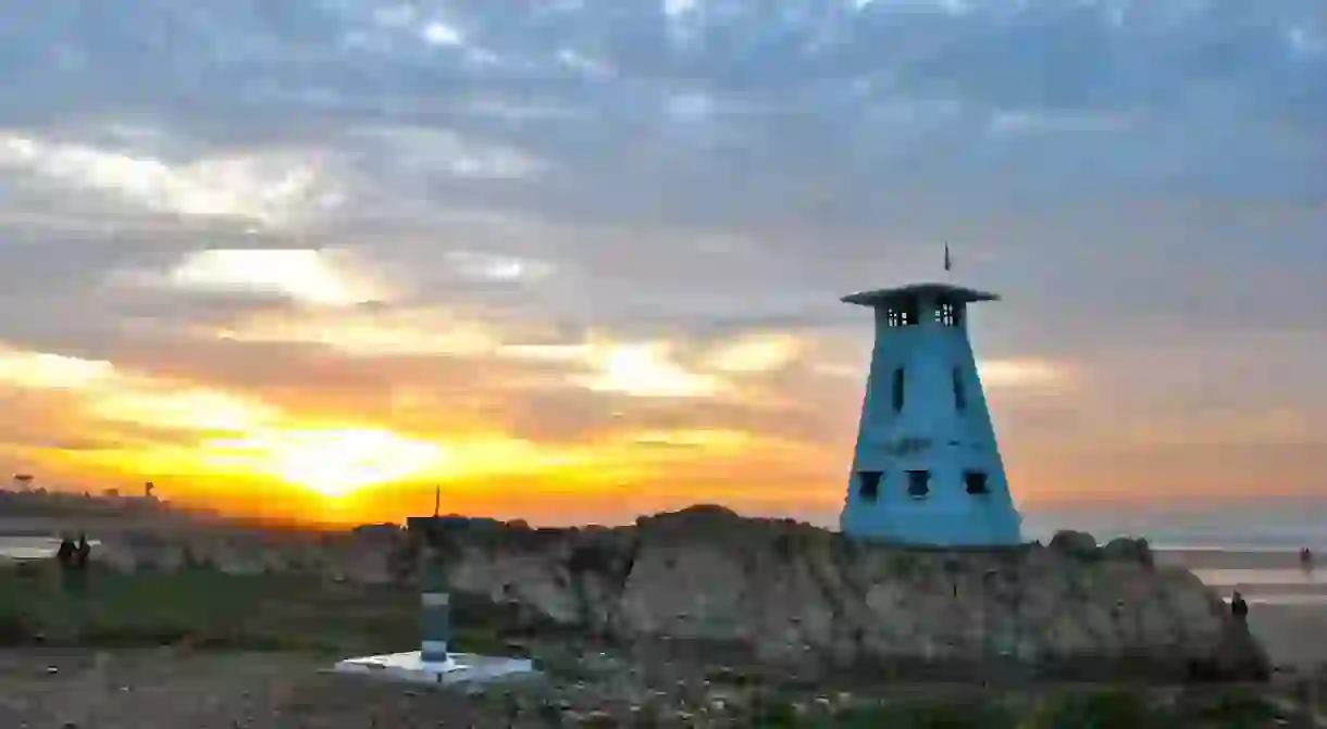 Sunset views from Casablancas old lookout point