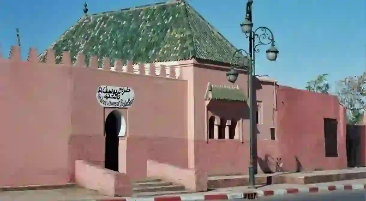 Outside of a tomb in Marrakech