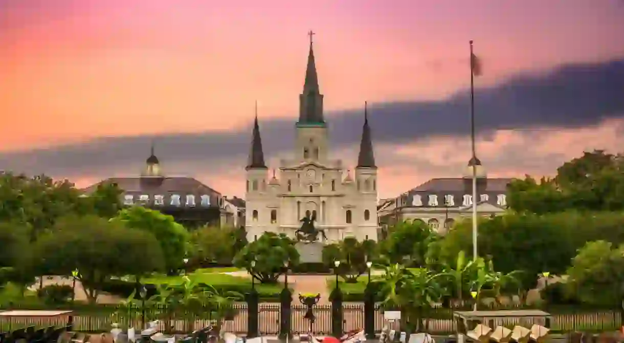 New Orleans, Louisiana at Jackson Square