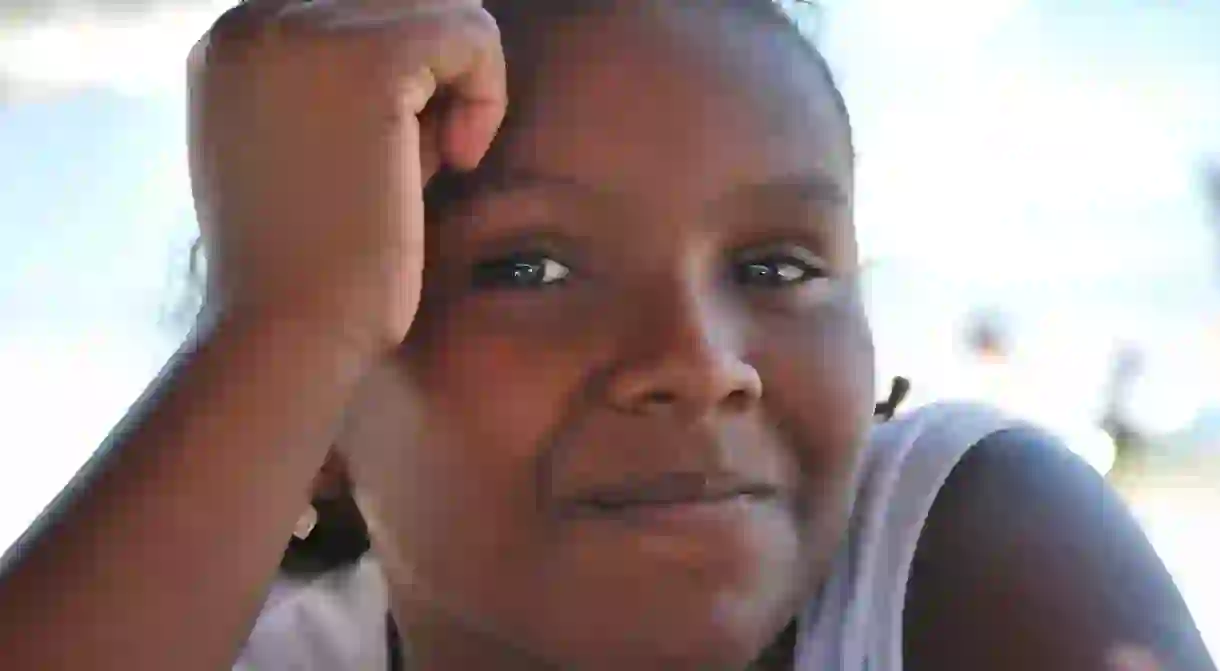 Afro Mexican girl in Guerrero