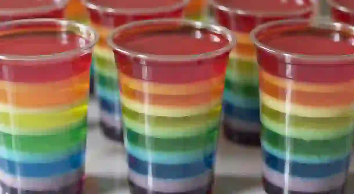 rainbow jello