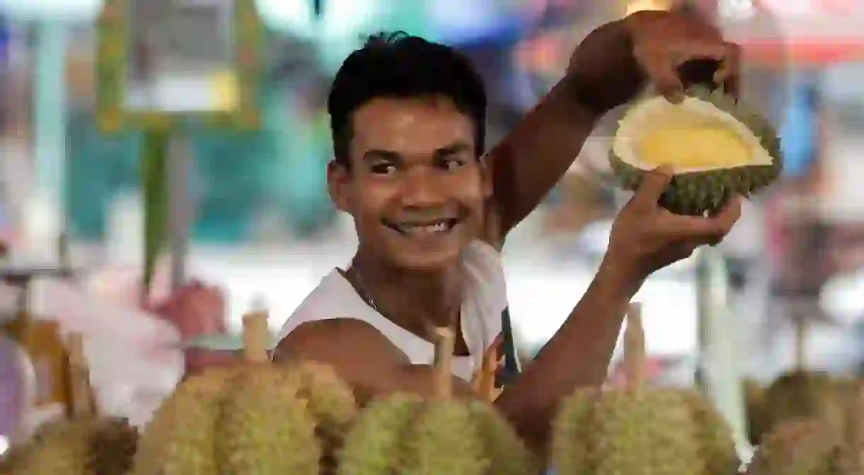 One man and his durian