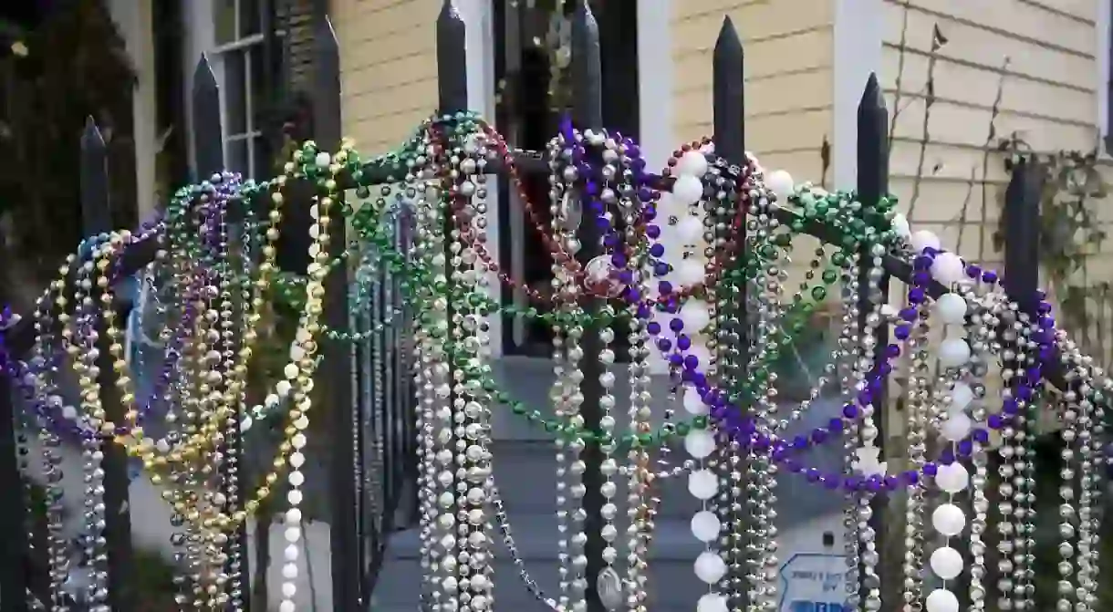 Mardi Gras beads, New Orleans