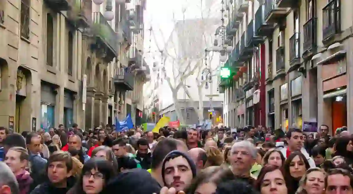 Protest in Barcelona I