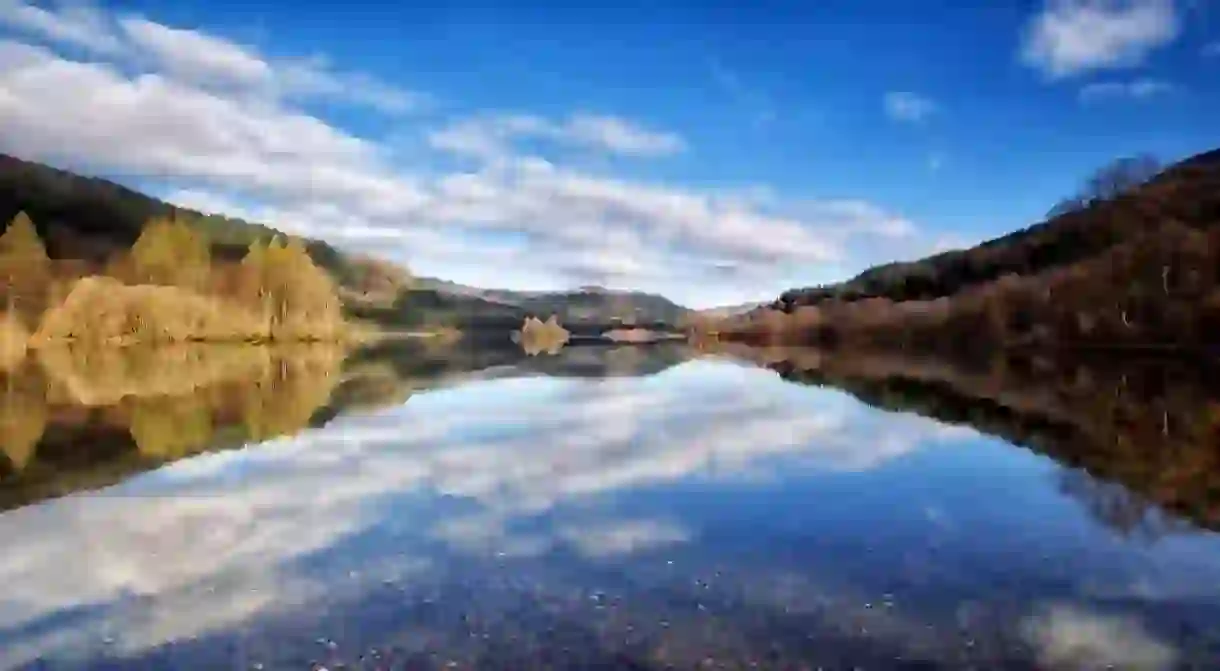 Loch Chon, Trossachs, Scotland In April