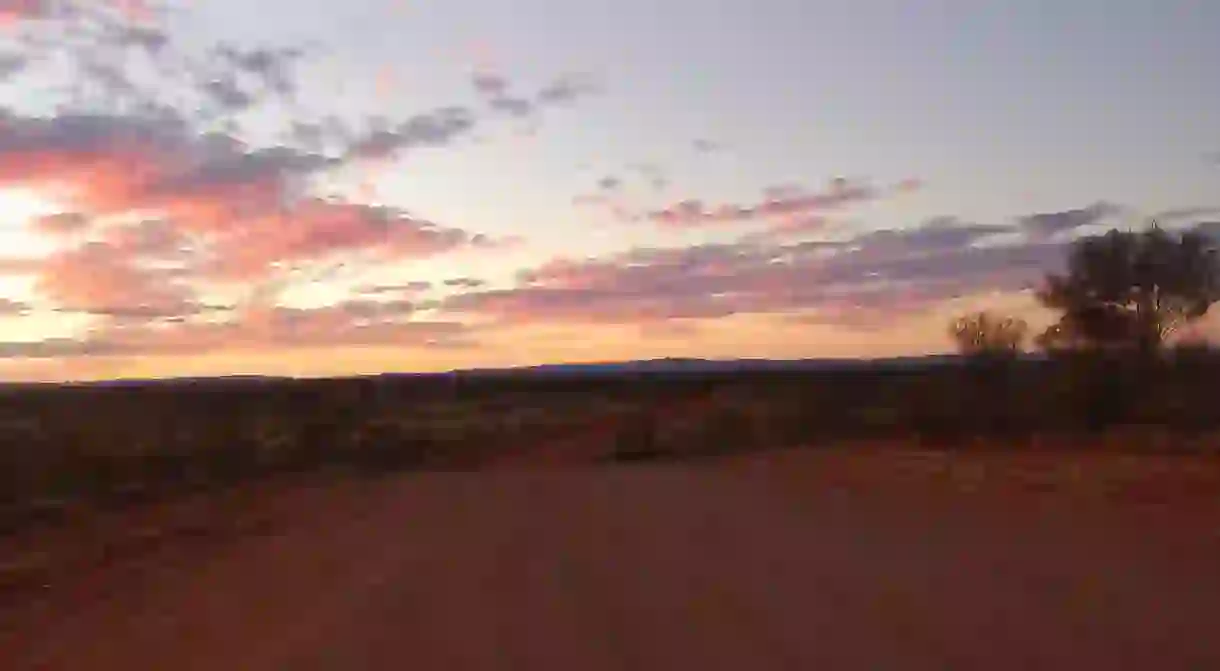 Dusk on Finke Road