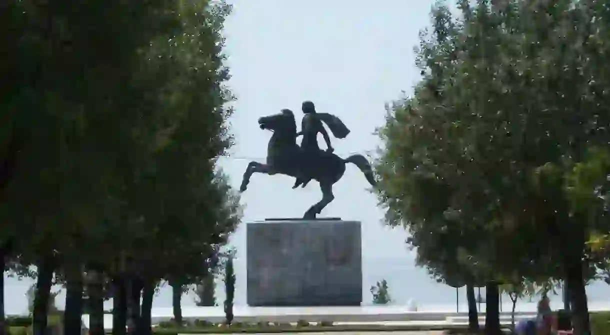 Alexander the Great Statue in Thessaloniki