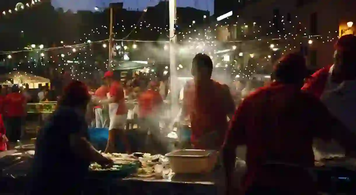 The late-night magic of the summer sagra