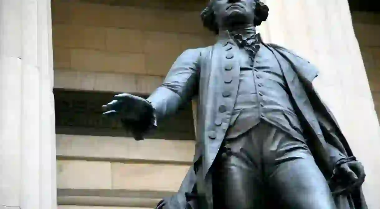 Statue of George Washington, Wall Street