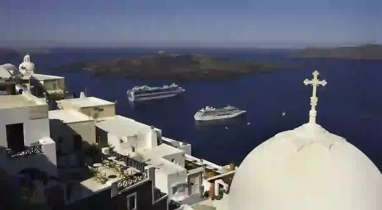 Cruising in Santorini